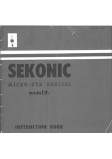 Sekonic Micro-Eye Special F 3 manual. Camera Instructions.